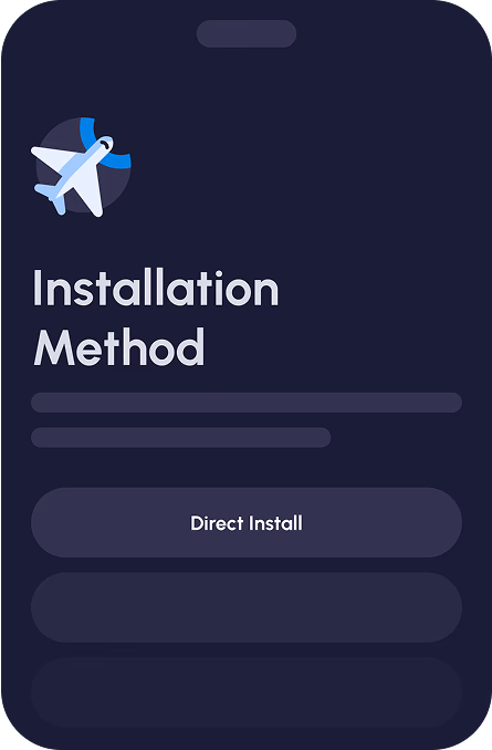 Choose Direct Install and follow the on-screen instructions.